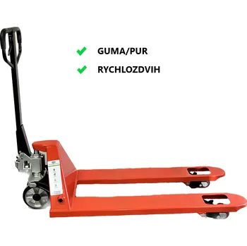 Paletový vozík VIVA BF Q25 rychlozdvih GUMA/PUR - 2500kg , tandem