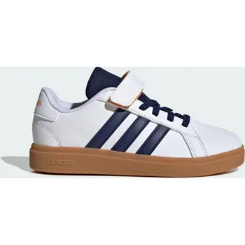 Dětská běžecká obuv ADIDAS Dětské boty Grand Court 2.0 35 BÍLÁ|KAŠTANOVÁ|MODRÁ
