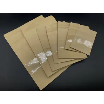 Sáček na potraviny Doypack sáčky s okénkem a zipem. 9x11+3 cm 10 Ks