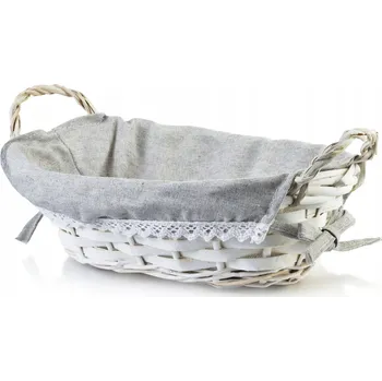 Obraz Košík na pečivo proutěný bílý