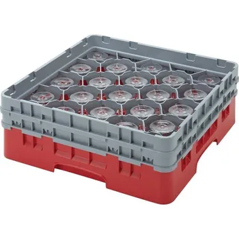 Cambro Koš Camrack 20 pozic, výška sklenice 25,8 cm - Červená| TOM, R-20S958-163