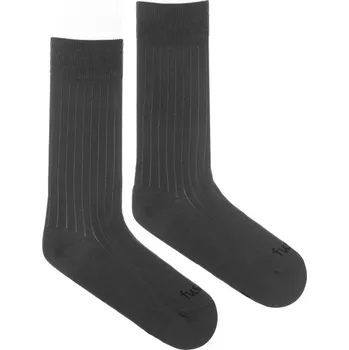 Dámské ponožky Ponožky Žebro šedé L (43-46)
