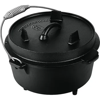 Hrnec litinový s poklicí 25 cm černý