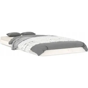 Postel Čalouněná jednolůžková postel VidaXL 90x200 cm, bílá