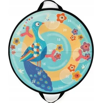 Obraz Scratch Magnetické šipky s disky Pastelový Páv