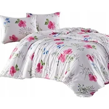 Povlečení Povlečení flanelové flanel 140x200 sada povlečení květiny kvítky louka