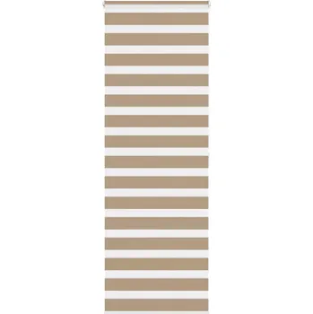 Roleta vidaXL Zebra roleta 80x200 cm šířka látky 75,9cm polyester [4014777] Barva: sand brown