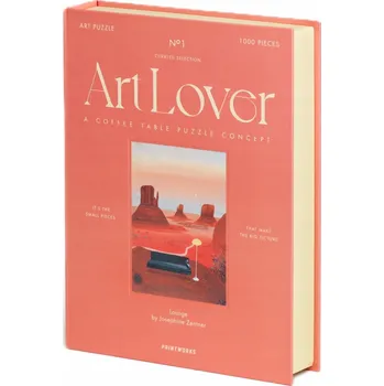 Puzzle Puzzle 1000 dílků Milovník umění Kniha - Obývací pokoj