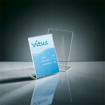 Prezentační stojánek L-stand A6 akrylový průhledný