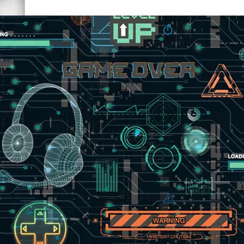 Tapeta Dětská vliesová tapeta na zeď s motivem gamingu GAME OVER B259-09 Ugepa
