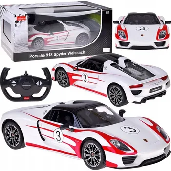 RC model auta Rastar auto na dálkové ovládání Porsche 918 Spyder 1:14 s dálkovým ovládáním a osvětlením RC0711