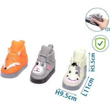 Hračka pro psa Gumová bota se zvířátky Nobleza pro psa 11 cm Barva: Oranžová