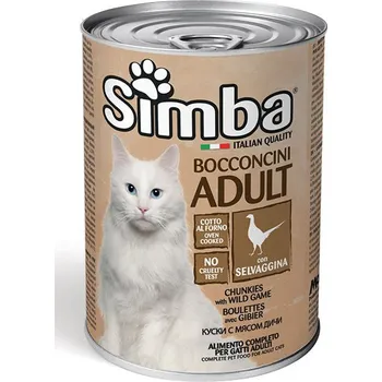 Krmivo pro kočku Monge Italy Simba Cat kousky masa z divočiny 415g