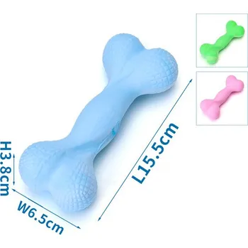Hračka pro psa Gumová dentální kost pro psa Nobleza - 15,5 cm Barva: Modrá