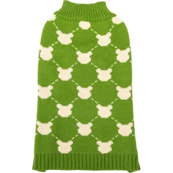 Obleček pro psa Svetr Contrast Color pro psa Nobleza - XL 40cm Barva: Zelená