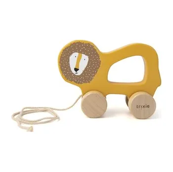 Hračka pro nejmenší Wooden pull along toy - Mr. Lion