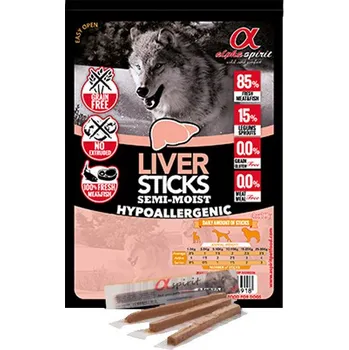Pamlsek pro psa Alpha Spirit 4 Sticks - Játrkové tyčinky 40g