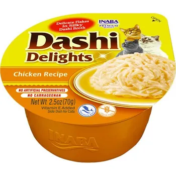 Krmivo pro kočku Inaba Dashi Delights Cat - Kuře 6x70g