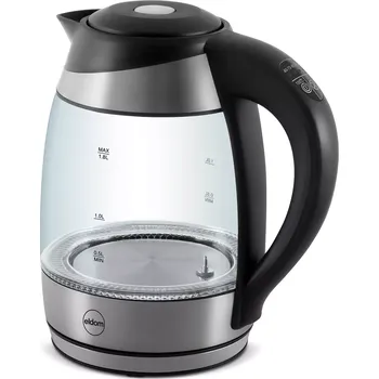 Rychlovarná konvice Skleněná rychlovarná konvice s regulací teploty 1,8 l ELDOM