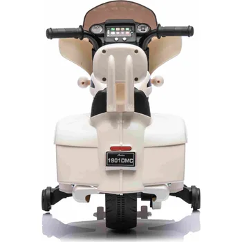 malá motorka Dětská elektrická motorka Chopper INDIAN bílá