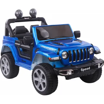 Dětské elektrovozidlo Elektrické autíčko Jeep Wrangler Rubicun lakované modré