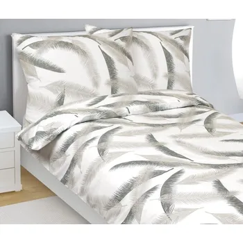 Povlečení bavlněné Šedá,Bílá BX1001405 - 140x200, 70x90 cm