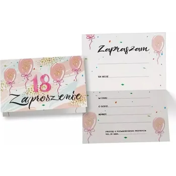 Obraz Pozvánky Passion Cards na 18. narozeniny 5 kusů