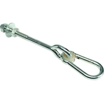 Příslušenství k zahradnímu nábytku Houpačkový závěs kyvný s karabinou M12 x 160 mm