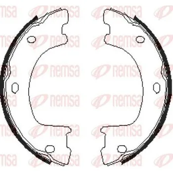 Brzdová čelist Brzdová čelist, parkovací brzda REMSA 4674.00