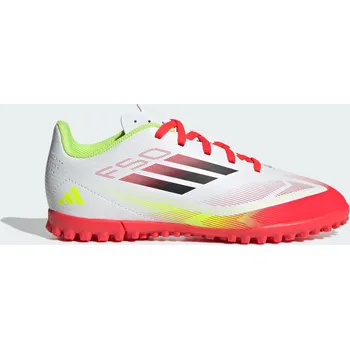 Kopačky ADIDAS Kopačky F50 Club Turf Kids BÍLÁ|ČERNÁ|ŽLUTÁ