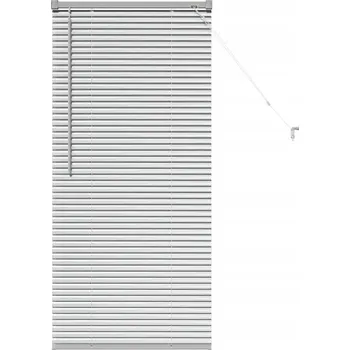 Žaluzie Okenní žaluzie s roletou, manuální, stříbrná, hliníková