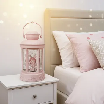 Lampa Lucerna led světlo hrající Melodii s třpitky Víla Elf 19cm