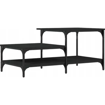 Konferenční stolek Konferenční stolek, černý, 100x50,5x45 cm, dřevěný kompozit