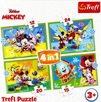 Puzzle Trefl Puzzle Mickey Mouse s motivem přátel 68 dílků