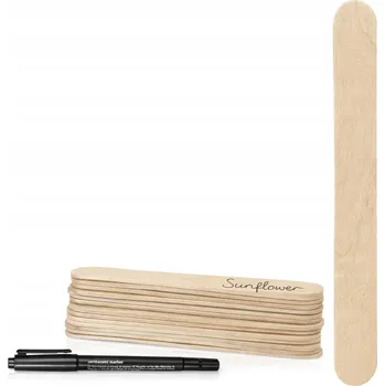 Obraz Stojící tabulka béžová 15 x 15 cm 50 ks