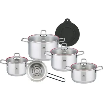 Hrnec Elo 72906 5dílná sada nerezových hrnců Excellent, stříbrná