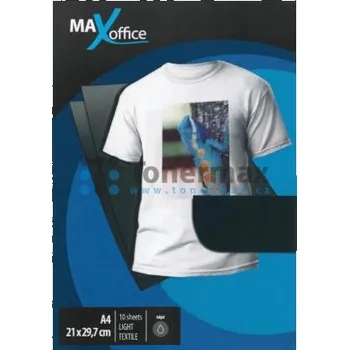 Fotopapír Nažehlovací papír na světlý textil MaxOffice, A4, lesklý, 160 g/m2, 10 ks