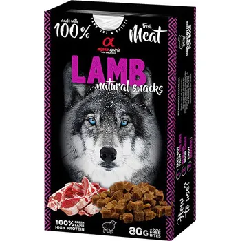 Alpha Spirit Dog Naturals - Sušené jehněčí maso 80g