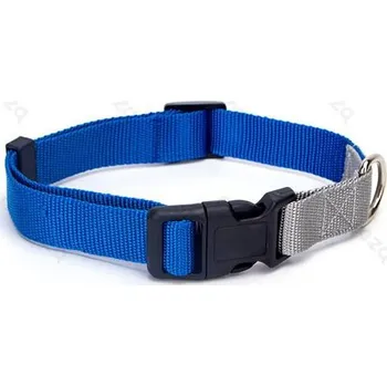 Obojek pro psa Obojek Nobleza dvoubarevný M (š.2,0 cm x d.35-50 cm) Barva: Modrá