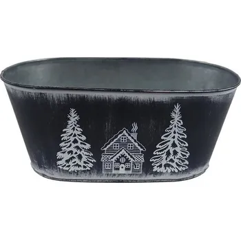 Zahrada Květináč plechový ovál K3750/1