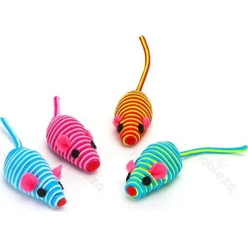 Hračka pro kočku Hračka pro kočku Nobleza - Sada 4 barevných myšek