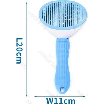 Kartáč pro zvířata Oválný drátěný kartáč Nobleza s pogumováním 20 cm