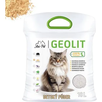 Podestýlka pro kočku Ani - pet GEOLIT bentonitová podestýlka Baby Talco - dětský pudr 10L