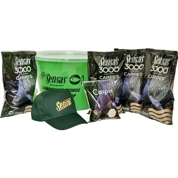 Návnadová surovina Sensas Akční Kbelík S Krmením 3000 Carpes (Kapr)