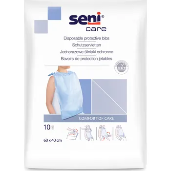 Seni Care ochrana oděvu s kapsou (bryndák pro dospělé), 10 ks