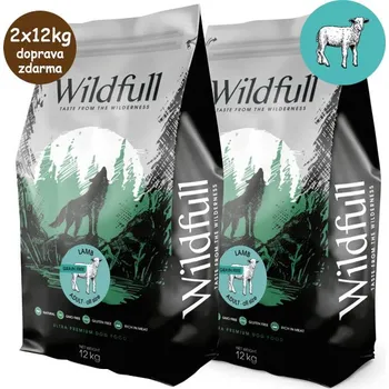 Krmivo pro psa Wildfull Dog Adult All Size GF - Lamb & Pumpkin 2x12 kg