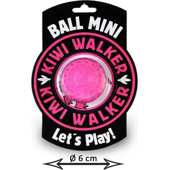 Hračka pro psa Kiwi Walker Míč Mini - neonově růžový 6 cm
