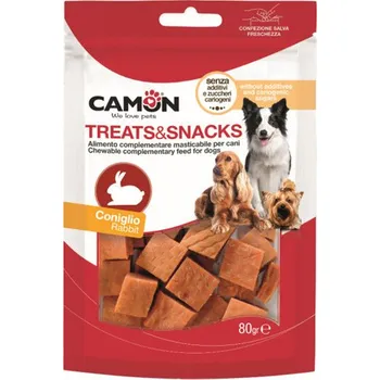 Pamlsek pro psa Camon Treats&Snacks Dog - Kostky králičí 80g