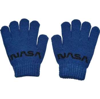 Rukavice NASA Knit Glove Kids Royal Mister Tee modrá 2540153