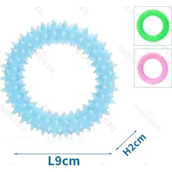 Hračka pro psa Gumový kruh s masáží dásní pro psa Nobleza - 9 cm